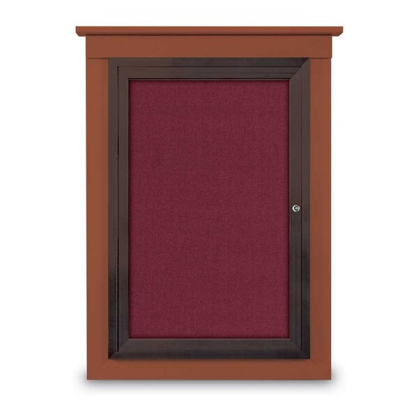 Single Door Enclosed Letterboard, 43"x33